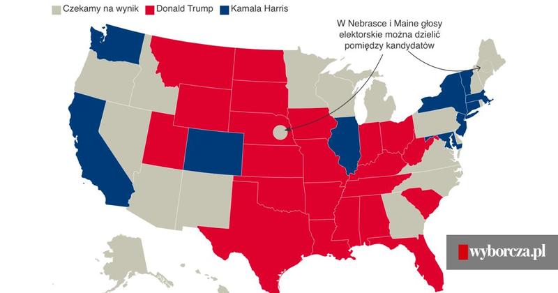 Kto według sondaży ma szansę na zwycięstwo w wyborach w USA?